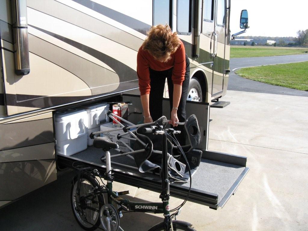 Sliding Bike and Cargo Trays - Tim & Shannon L.T.D.